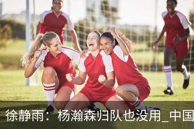 徐静雨：杨瀚森归队也没用 中国男篮跟日本已完全不是一个等级